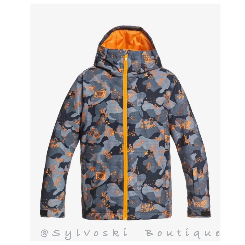 🔥Quicksilver Mission Printed Insulated Snow Jacket NWT - Picture 2 of 5
